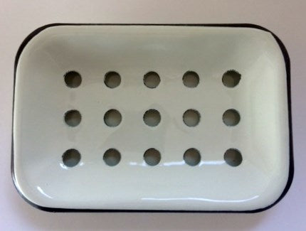 White Enamel Soap Dish