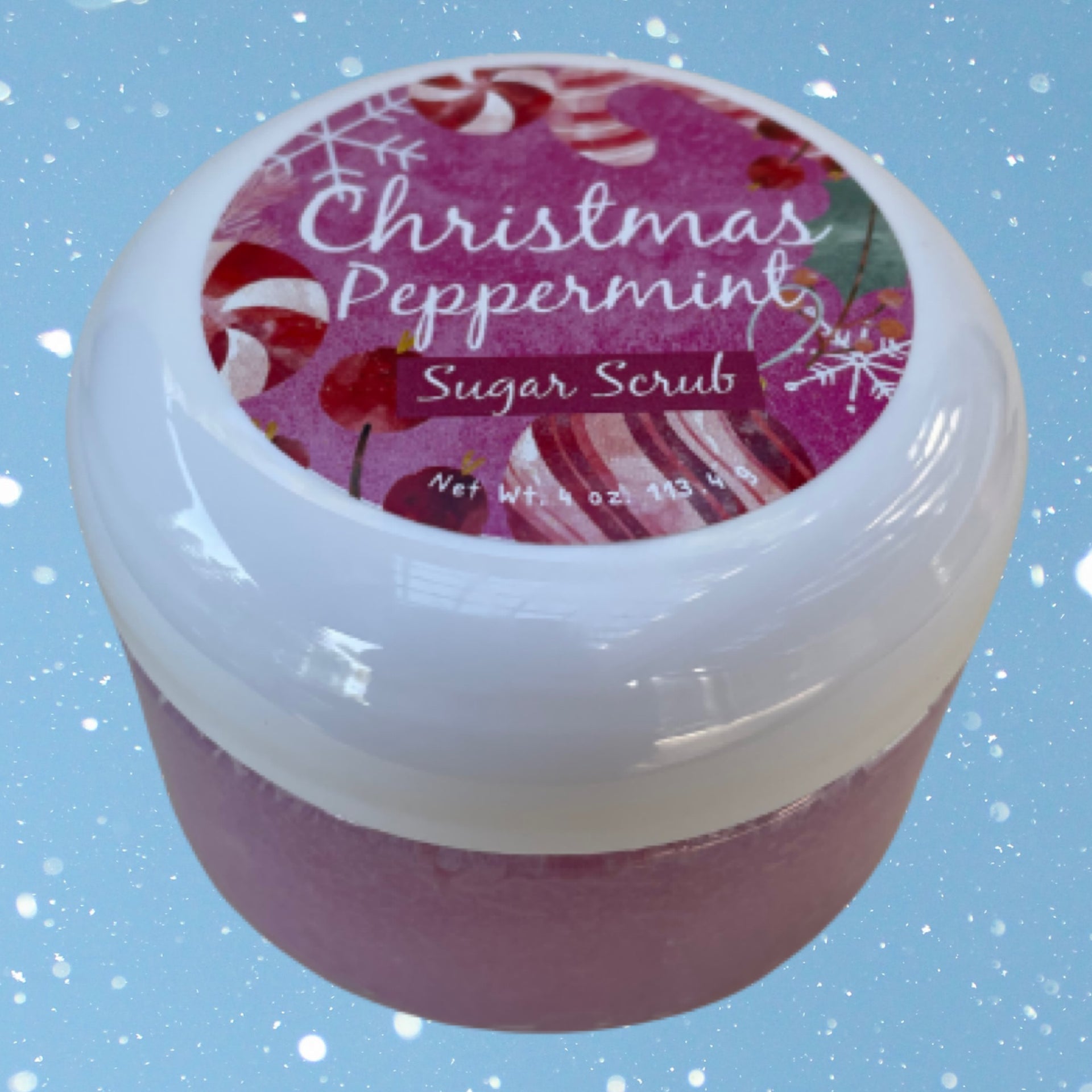 Christmas Peppermint Sugar Scrub