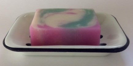 White Enamel Soap Dish