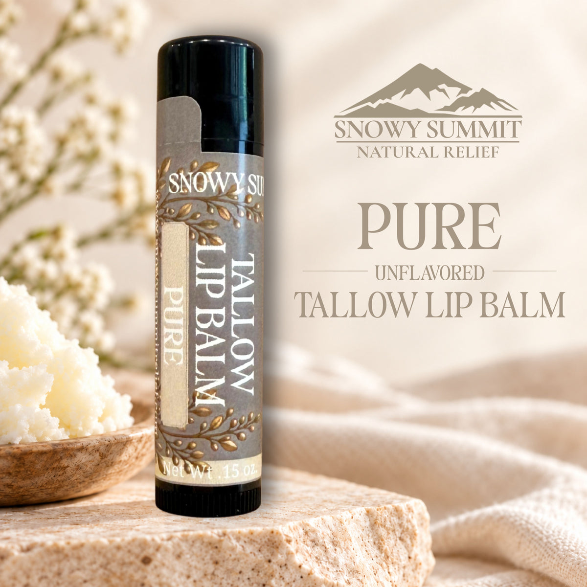 Pure Tallow Lip Balm